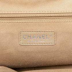 Pre Owned Chanel Red Medium Quilted Caviar Frame Tote