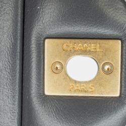 Pre Owned Chanel Blue Mini Quilted Lambskin Crush on Chains Flap