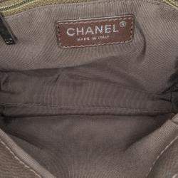 Pre Owned Chanel Brown CC Quilted Caviar Crossbody