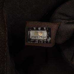 Pre Owned Chanel Brown CC Quilted Caviar Crossbody