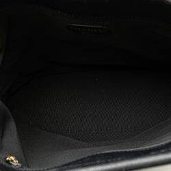 Pre Owned Chanel Black Caviar Tortoise Top Handle Tote