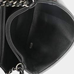 Pre Owned Chanel Silver Ombre Python Antico Flap Bag