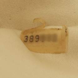 Pre Owned Chanel Off White Quilted Satin Vintage Flap bag