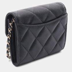 Pre Owned Chanel Matelasse Mini Crossbody Chain Shoulder Bag Calfskin
