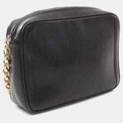 Pre Owned Chanel Coco Mark Chain Crossbody Shoulder Bag Ghw