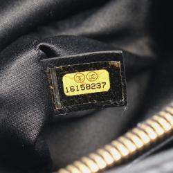 Pre Owned Chanel Black Leather Matelasse Grand Shopping Gst Tote Chain Shoulder Bag GHW