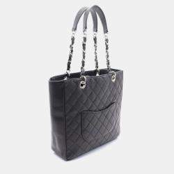 Pre Owned Chanel Matelasse Black Leather Chain Shoulder Bag 