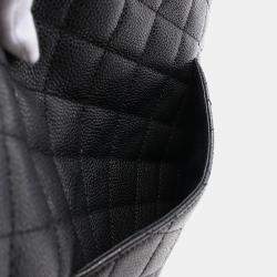 Pre Owned Chanel Matelasse Black Leather Chain Shoulder Bag 