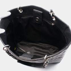 Pre Owned Chanel Matelasse Black Leather Chain Shoulder Bag 