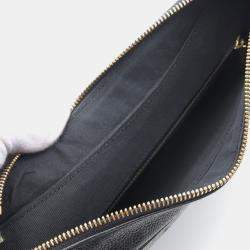 Pre Owned Chanel Matelasse CC Black Grained Calfskin Shoulder Bag 