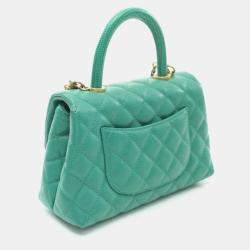 Pre Owned Chanel Coco Handle Flap Matelasse