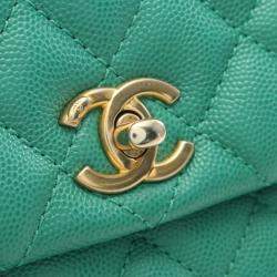 Pre Owned Chanel Coco Handle Flap Matelasse