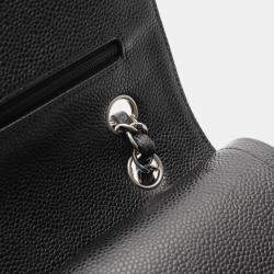 Pre Owned Chanel Matelasse Double Flap Chain Shoulder Bag Leather Black Cc