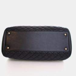 Pre Owned Chanel Large Lambskin Mademoiselle Bowling Bag