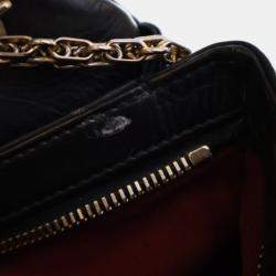 Pre Owned Chanel Large Lambskin Mademoiselle Bowling Bag