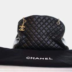 Pre Owned Chanel Large Lambskin Mademoiselle Bowling Bag
