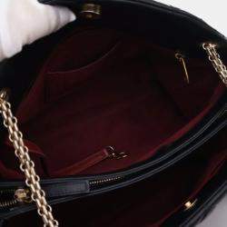 Pre Owned Chanel Large Lambskin Mademoiselle Bowling Bag