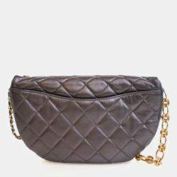 Pre Owned Chanel Aged Calfskin Waist Bag