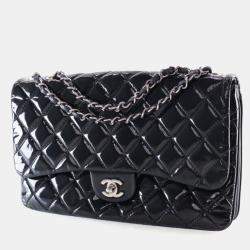 Pre Owned Chanel Medium Patent 3 Bag