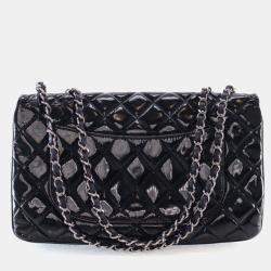 Pre Owned Chanel Medium Patent 3 Bag