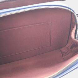 Pre Owned Chanel Navy Blue Lambskin Coco Boy Camera Bag