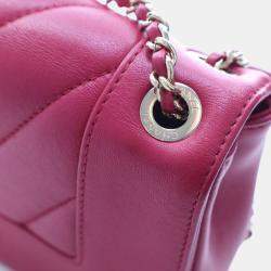 Pre Owned Chanel Mini Red Calfskin Mademoiselle Flap Bag