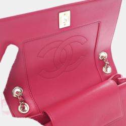Pre Owned Chanel Mini Red Calfskin Mademoiselle Flap Bag