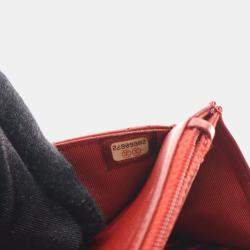 Pre Owned Chanel WOC Red Lambskin 19 series