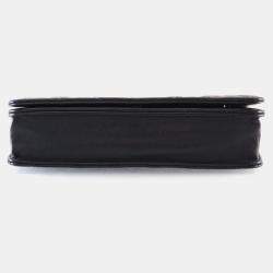 Pre Owned Chanel Black Lambskin Wallet On Chain 