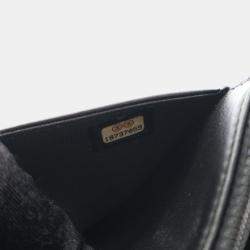 Pre Owned Chanel Black Lambskin Wallet On Chain 