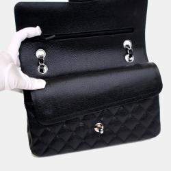 Pre Owned Chanel Medium Caviar Classic Double Flap Bag