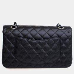 Pre Owned Chanel Medium Caviar Classic Double Flap Bag