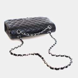 Pre Owned Chanel Medium Caviar Classic Double Flap Bag