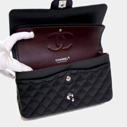 Pre Owned Chanel Medium Caviar Classic Double Flap Bag