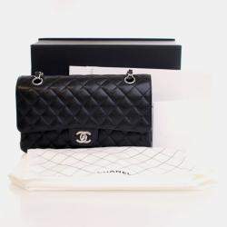 Pre Owned Chanel Medium Caviar Classic Double Flap Bag
