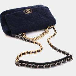 Pre Owned Chanel Medium Tweed 19 Flap Bag