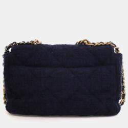 Pre Owned Chanel Medium Tweed 19 Flap Bag