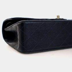 Pre Owned Chanel Vintage Medium Caviar Classic Double Flap Bag