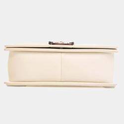 Pre Owned Chanel Medium Lambskin Boy Bag