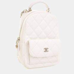 Pre Owned Chanel Mini Caviar Classic Backpack