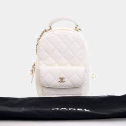 Pre Owned Chanel Mini Caviar Classic Backpack