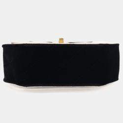 Pre Owned Chanel Vintage Mini Velvet Place Vendome Flap Bag