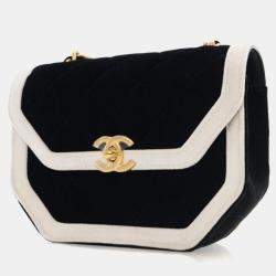 Pre Owned Chanel Vintage Mini Velvet Place Vendome Flap Bag