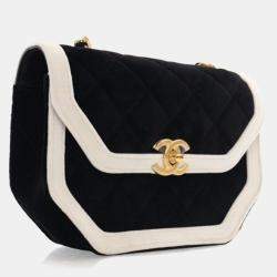 Pre Owned Chanel Vintage Mini Velvet Place Vendome Flap Bag