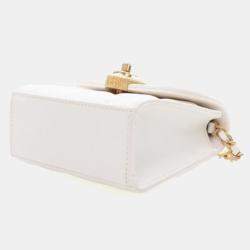 Pre Owned Chanel Mini Lambskin CC Enamel Heart Crossbody Bag
