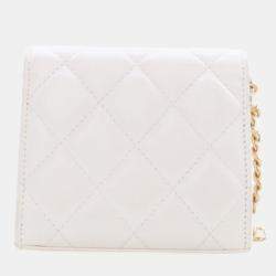 Pre Owned Chanel Mini Lambskin CC Enamel Heart Crossbody Bag