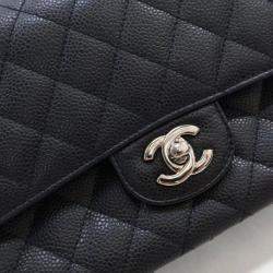 Pre Owned Chanel Medium Caviar Classic Double Flap Bag