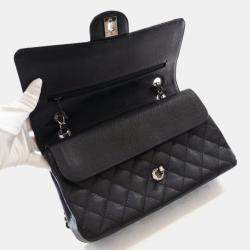 Pre Owned Chanel Medium Caviar Classic Double Flap Bag