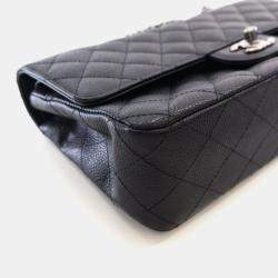 Pre Owned Chanel Medium Caviar Classic Double Flap Bag