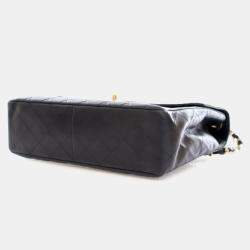 Pre Owned Chanel Vintage Jumbo Lambskin Classic Single Flap Bag